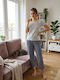 Relax Lingerie Summer Women's Pyjamas Trousers Black