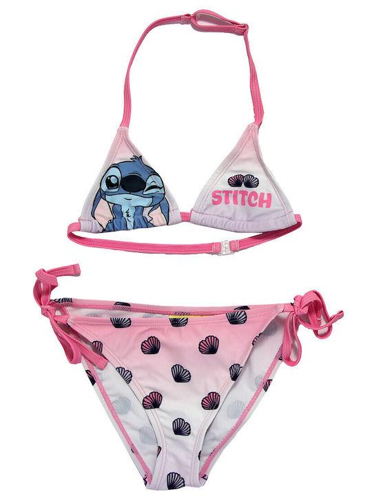 Disney Lilo & Stitch Kids Bikini Swimwear Pink/White Ombre