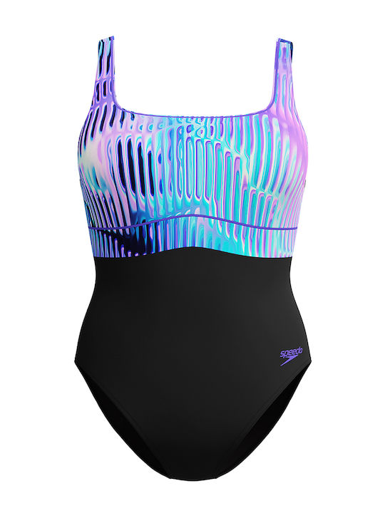Speedo Contoureclipse Printed Ολόσωμο Μαγιό Blu