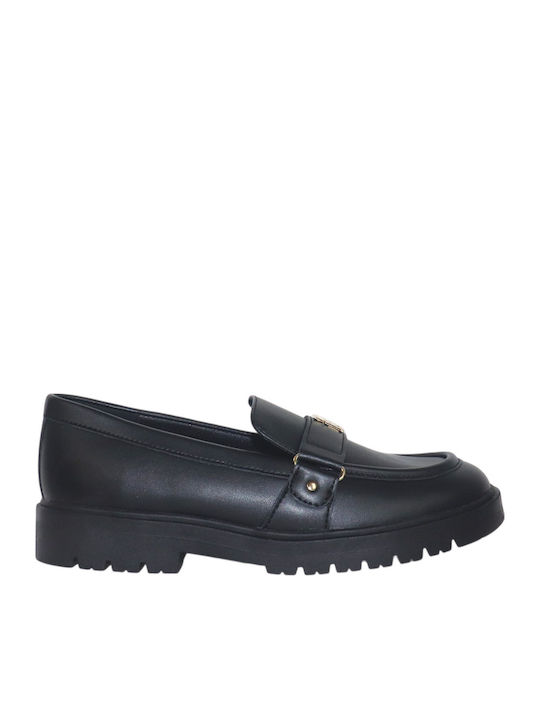 Mocasini dama Loafers în Culoare Neagră