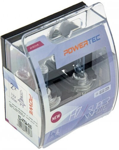 Lămpi Halogen H7 Super Alb Până La 100% Mai Multă Lumină Ez-h7sw-duo