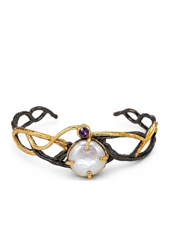 Poco Loco Women's Leather Handcuff Bracelet