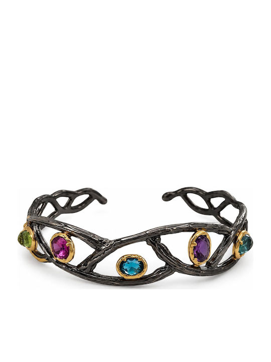 Poco Loco Women's Leather Handcuff Bracelet