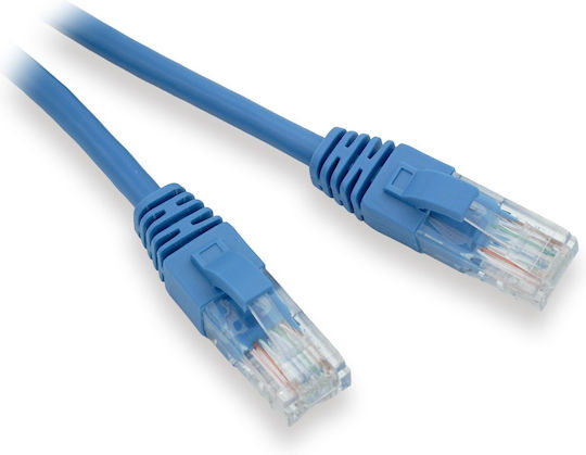 Lynx U/UTP Cat.5e (Gigabit) Καλώδιο Δικτύου Ethernet 0.5m Μπλε 10τμχ