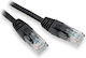 Lynx U/UTP Cat.5e (Gigabit) Καλώδιο Δικτύου Ethernet 0.5m Μαύρο 10τμχ