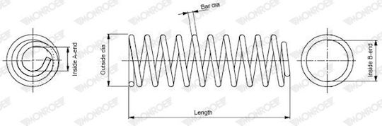 Monroe Federbein Citroen Berlingo 08 Hinten 1.6 Hdi