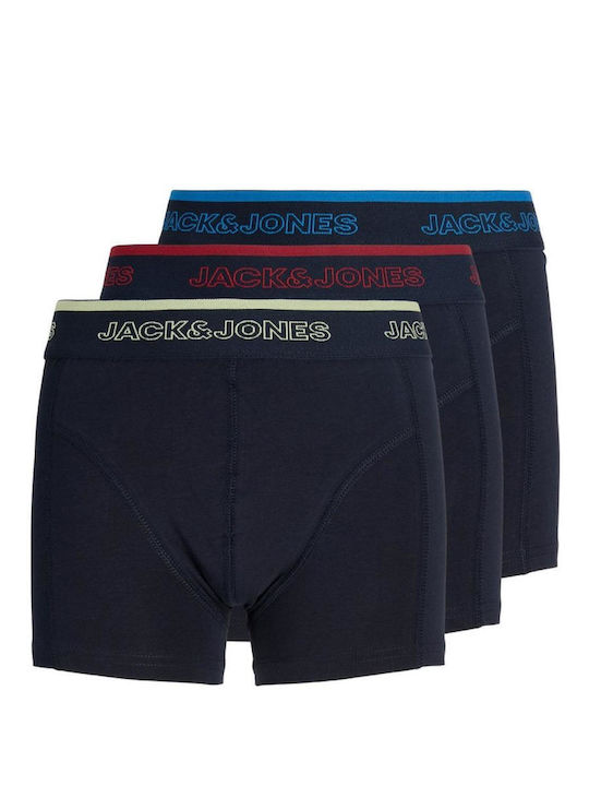 Jack & Jones Cadrian Set Kids Boxers 3 Pieces Blue