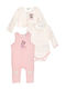 Disney Minnie Set Bodysuit with Pants Pink 3 Pieces