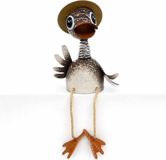 Decorative Duck Made of Metal 18x18x45.5cm