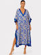 Bluepoint Caftan lung de plajă pentru femei Roua