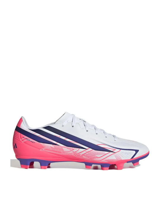 adidas F50 Hyperfast Club FG/MG Fußballschuhe mit Stollen Weiße adidas F50 Hyperfast Club FG/MG Fußballschuhe mit Stollen Weiße