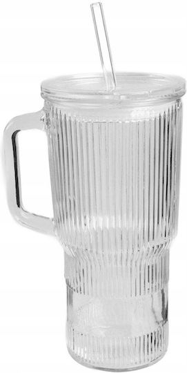 Homla Glas Brille mit Strohhalm 1000ml