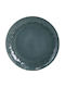 Domoletti Blue Shallow Serving Plate with Diameter 26.6cm