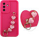 Volte-Tel Silicon TPU Strap Case Samsung A37 5G A376 6.7in Full Camera Protection Pink Pink Hearts Volte-Tel