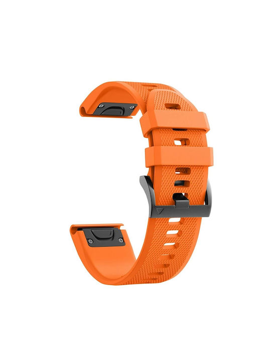 Garmin Fenix 5S Plus 20mm Watch Strap Silicone Orange