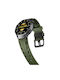 Curea Silicone Groove Design Amazfit Bip 5 46mm 22mm Verde Armată