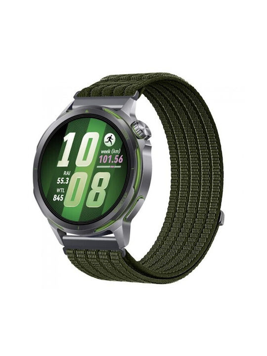 Λουράκι Cloud Velcro Amazfit Bip 5 46mm 22mm Army Green
