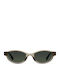 Meller Ina Unisex Sunglasses with Grey Horn-Rimmed Frame and Grey Polarized Lens IN-GREIGEOLI