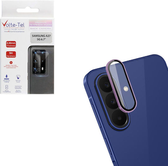 Volte-tel Camera Glass Cover Samsung A27 5g A276 6.7in 9h 0.33mm Easy Application Purple Volte-tel
