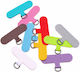 Detachable End Lanyard Keychain 10 Pieces Multicolour