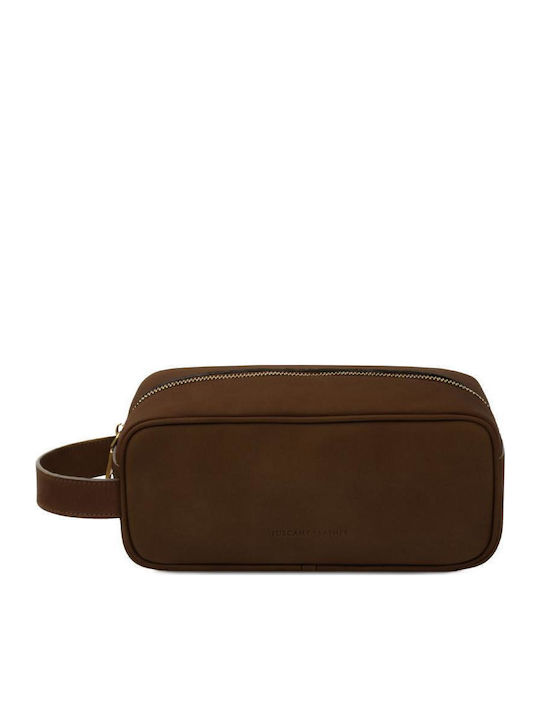 Tuscany Leather Kulturbeutel Braun Dunkel