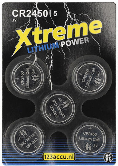 WS Xtreme Power Baterii Litiu pentru Ceasuri CR2450 3V 5buc