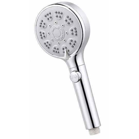 5 Function Handheld Showerhead with Flow Stop Switch