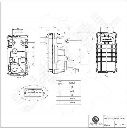 Βαλβίδα Τούρμπο Audi A4 A5 A6 A7 A8 Q7 Porsche Cayenne Macan Panamera Vw Touareg 059145874l