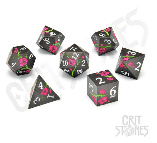 Set Zaruri Metalice Critstones Floare de Noapte 7