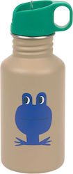 Laessig Frog Kids Water Bottle Stainless Steel Non Spill 500ml Laessig Frog Kids Water Bottle Stainless Steel Non Spill 500ml