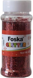 Glitzer Goldstaub Foska Schüttelglas 60g Rot