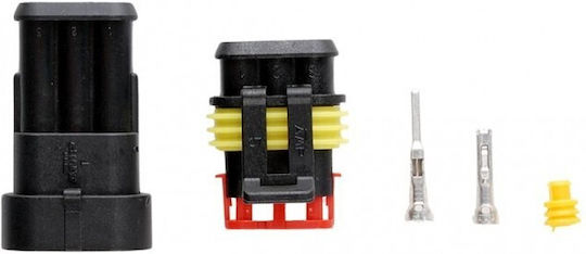 Fast Anhänger Auto Stecker 3 Pin Europa 1 Set Flansche