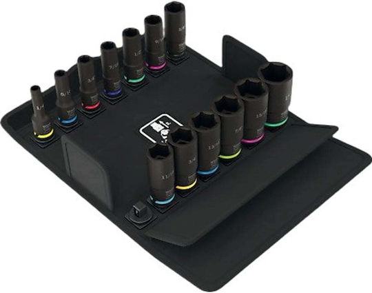 Wera Prize Pneumatice Lungi cu Gazdă Cadru 3/8" Set 13 Bucăți