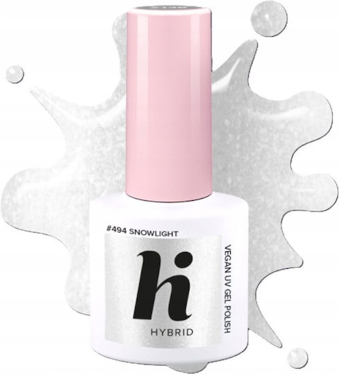 Hi Hybrid Ημιμόνιμο Βερνίκι Νυχιών #494 Snowlight 5ml