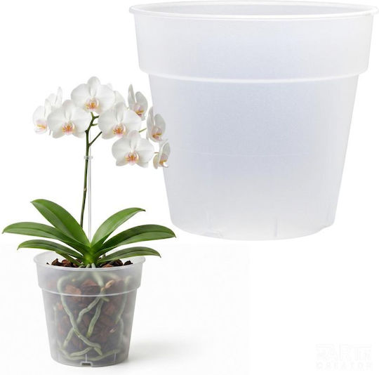 Prosperplast Kunststoff Blumentopf Transparent 16x14,5cm