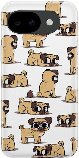 Θήκη Cute Pugs Google Pixel 10a 5g Clear Tpu Διάφανη Σιλικόνη