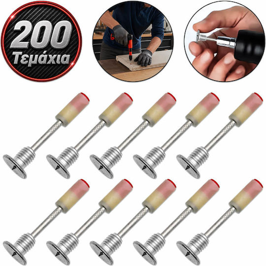 Nägel Beton Nagelstift Hand Gewinde M8 52mm X 7.3mm 200 Stück Oem
