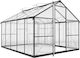 Outsunny 84H-667V01BK Seră cu Cadru din Aluminiu 34x2.47x25m