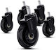 Trust Caster for Office Chair 5 Pieces Black