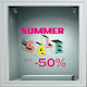 Αυτοκόλλητο Εκπτώσεων - Summer Sale 138 - 125cm X 104cm