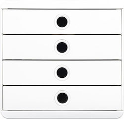 Exacompta Plastic Desktop Drawer White