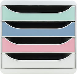 Exacompta Plastic Desktop Drawer White