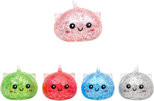 Rainbow Glitter Squishy Dumpling Αφρώδες Πολύχρωμο (Διάφορα Σχέδια) 1τμχ