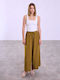 Celestino Damenhose Einfarbig Loose Fit Khaki