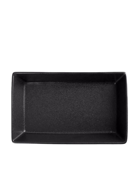 Porland Farfurie Joasă Rectangulară Din Porțelan Neagră 13x8.5cm