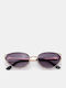 Luigi Woman Sunglasses with Black Metallic Frame and Black Lens