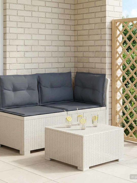 Canapea Cu Două Locuri De Exterior Din Rattan Cu Perne