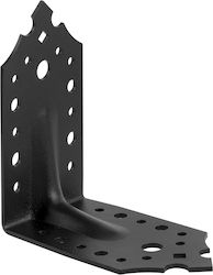 Eckregal aus Metall in Schwarz Farbe