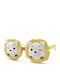 Kiddos Round Kids Sunglasses with Polarized Lens Flowers Yellow