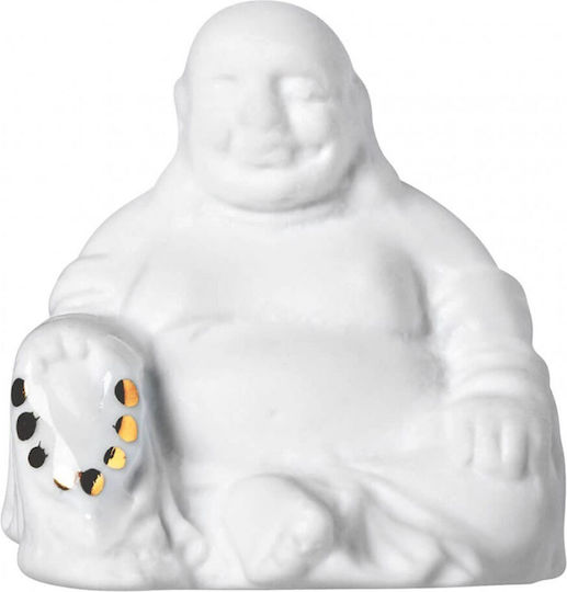 Raeder Decorative Buddha Made of Porcelain 4.5x4.5x3.5cm